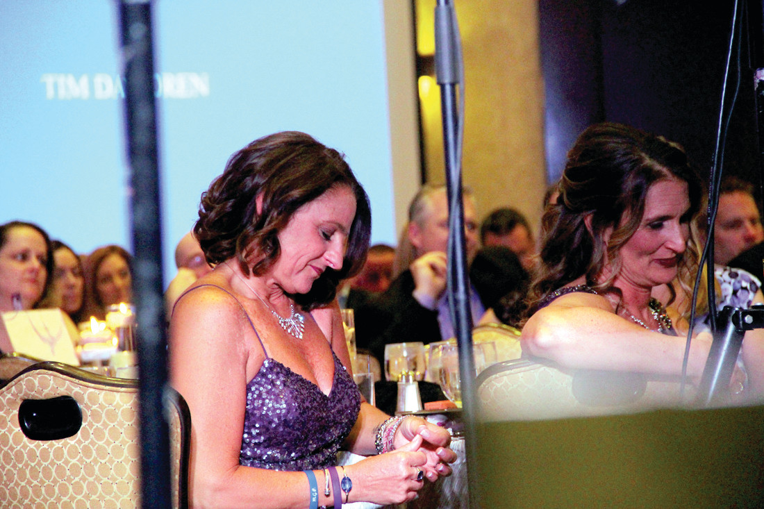 REFLECTIVE: Tara Cirella listens to speakers at the opening of the gala.